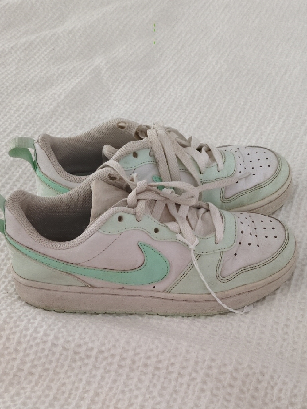 Nike Low-Top Sneakers in Mint Green & White